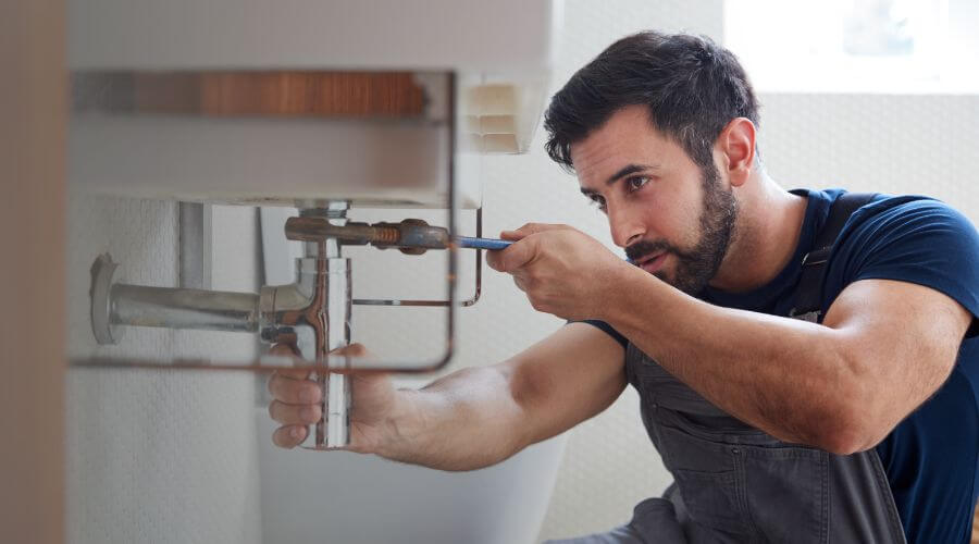 Water heater thermostat replacement in Trafalgar, IN